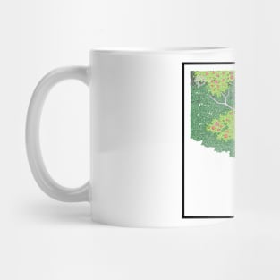 Green Tree Circle Design Mug